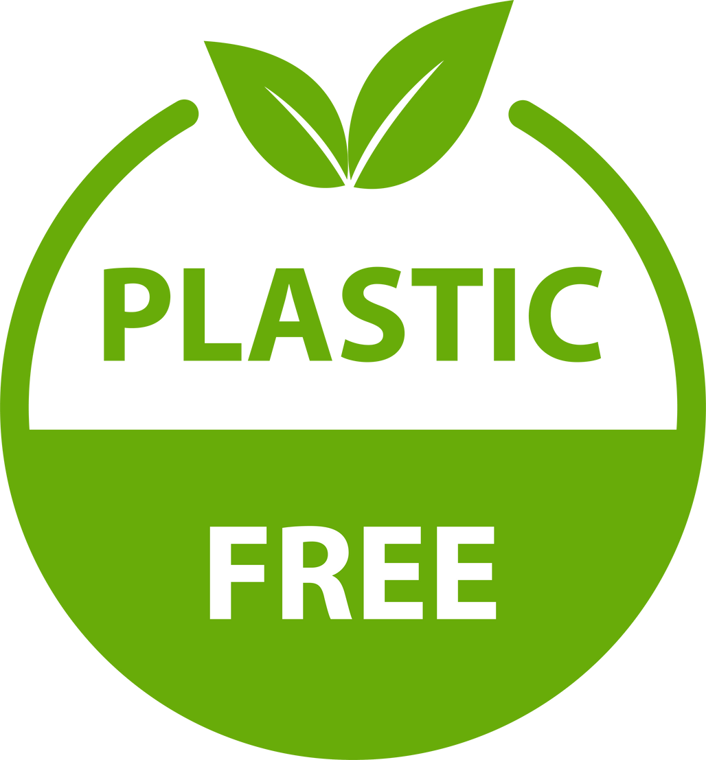 plastic free icon BPA free warranty packaging sign for graphic design, logo, website, social media, mobile app, UI illustration